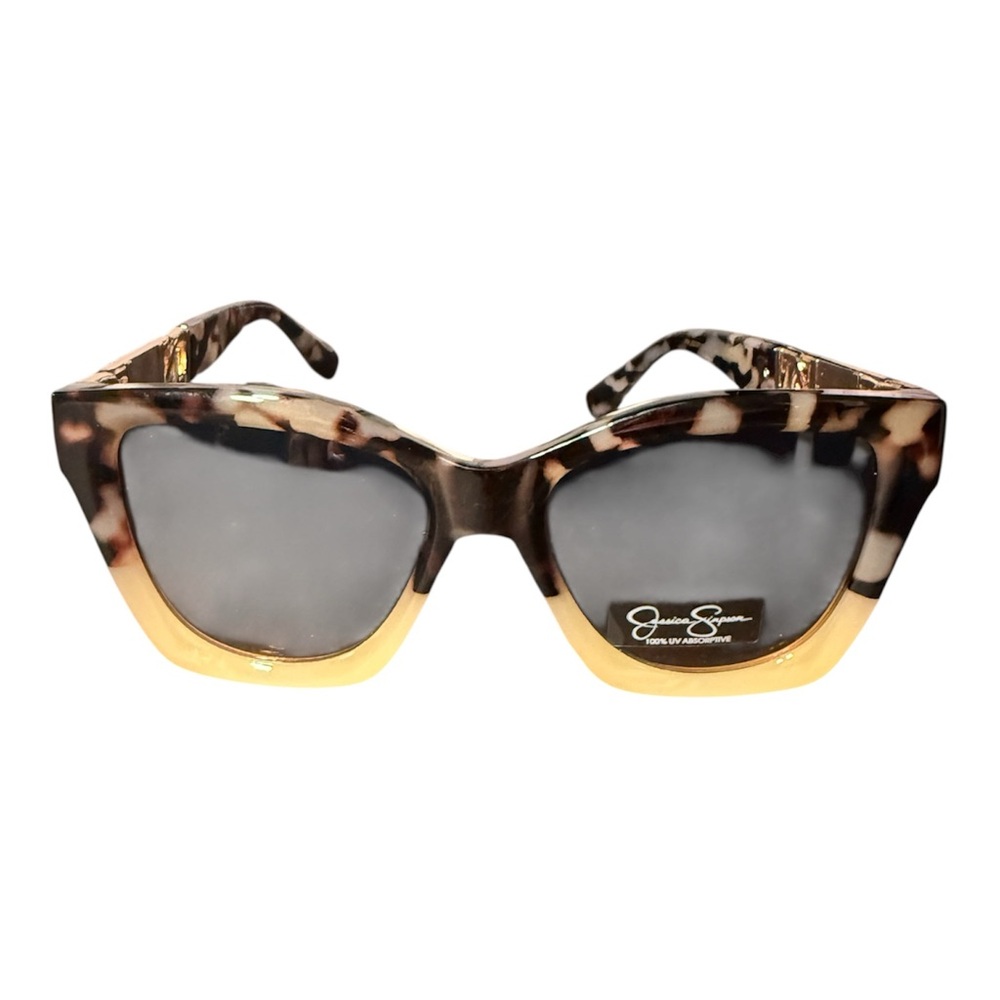Jessica Simpson- New Stylish Tortoiseshell and Gold Sunglasses Ships 1 day!
